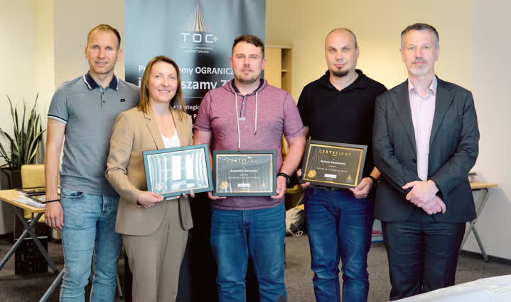 Uroczyste wręczenie certyfikatów TOC+